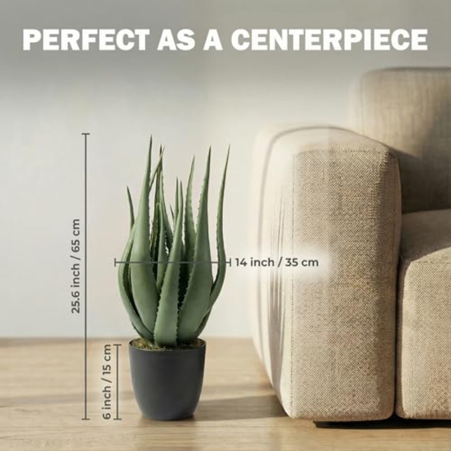 Large Potted Artificial Aloe V - Aloe Vera Pot review and price