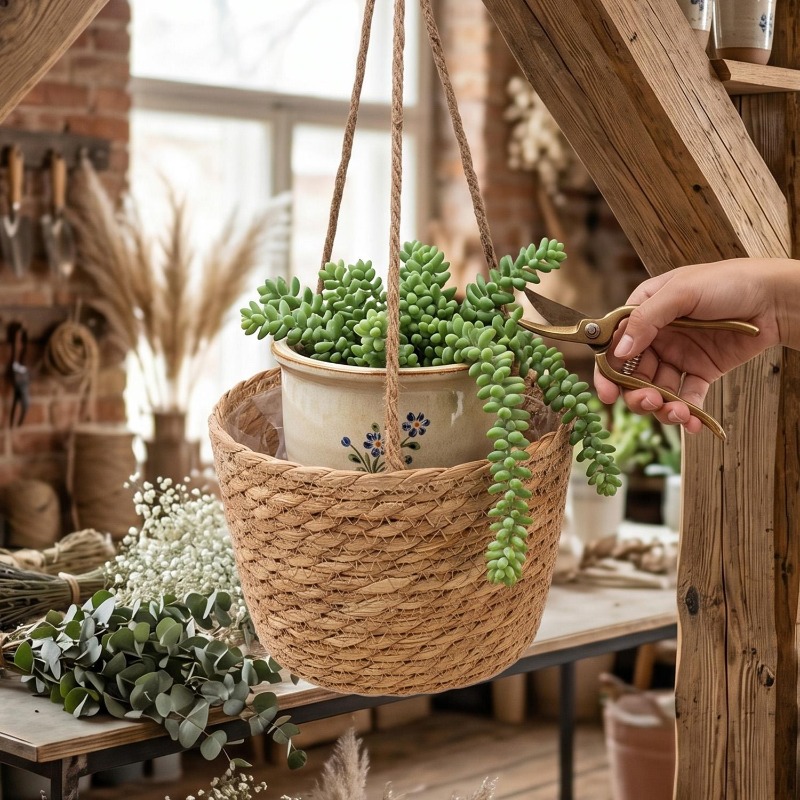 1/3x Rope Hanging Planter Bask - Spider Plant Hanging review and price