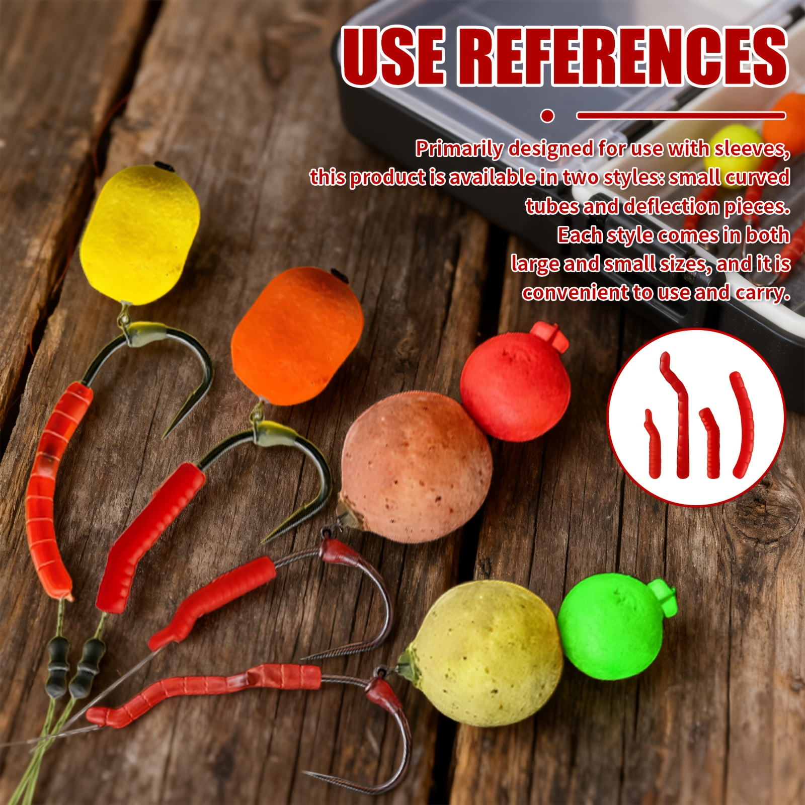 Red Artificial Bloodworm Hook  - Aglaonema Red review and price