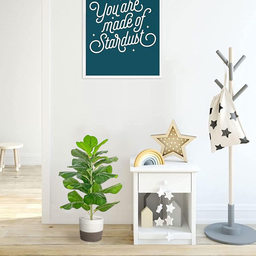 Artificial Fiddle Leaf Fig Tre - Ficus Lyrata Tree review and price