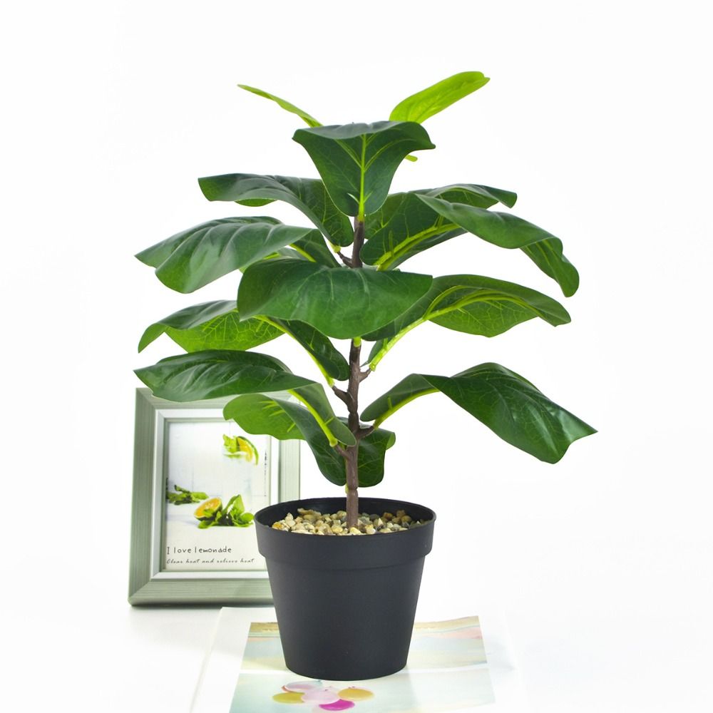 Large Artificial Fiddle Leaves - Ficus Lyrata Tree review and price