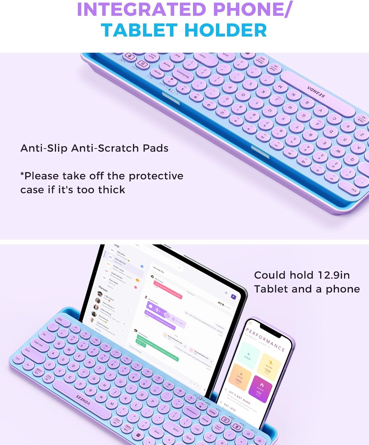 Wireless Keyboard and Mouse Co - Tradescantia Purple review and price