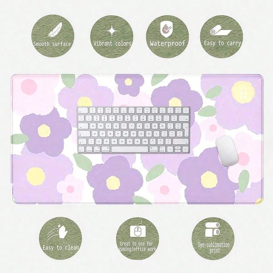 Purple Flower Mouse Pad - Larg - Tradescantia Purple review and price
