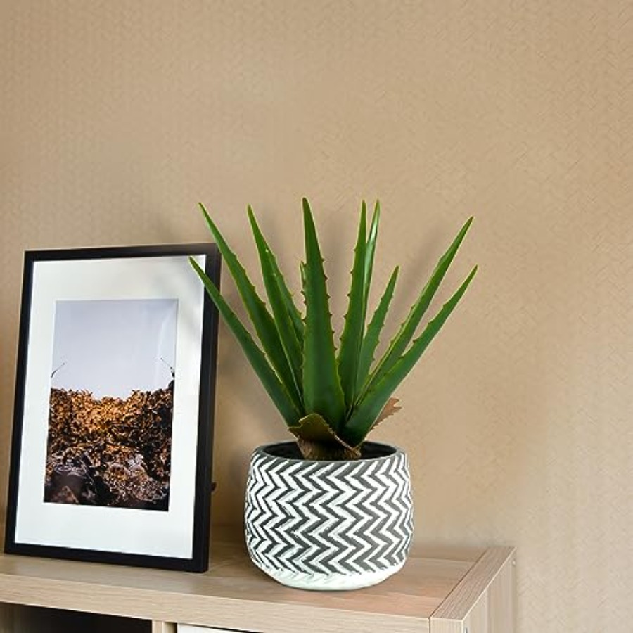 12 Artificial Aloe Vera Potted - Aloe Vera Pot review and price