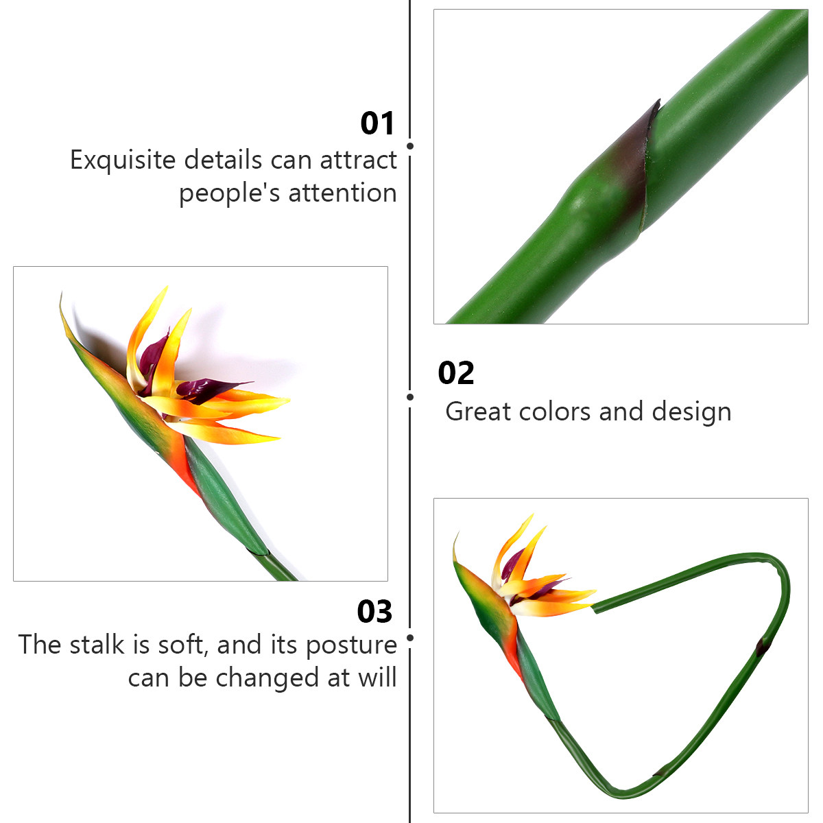 Artificial Strelitzia Flower R - Bird Paradise Strelitzia review and price