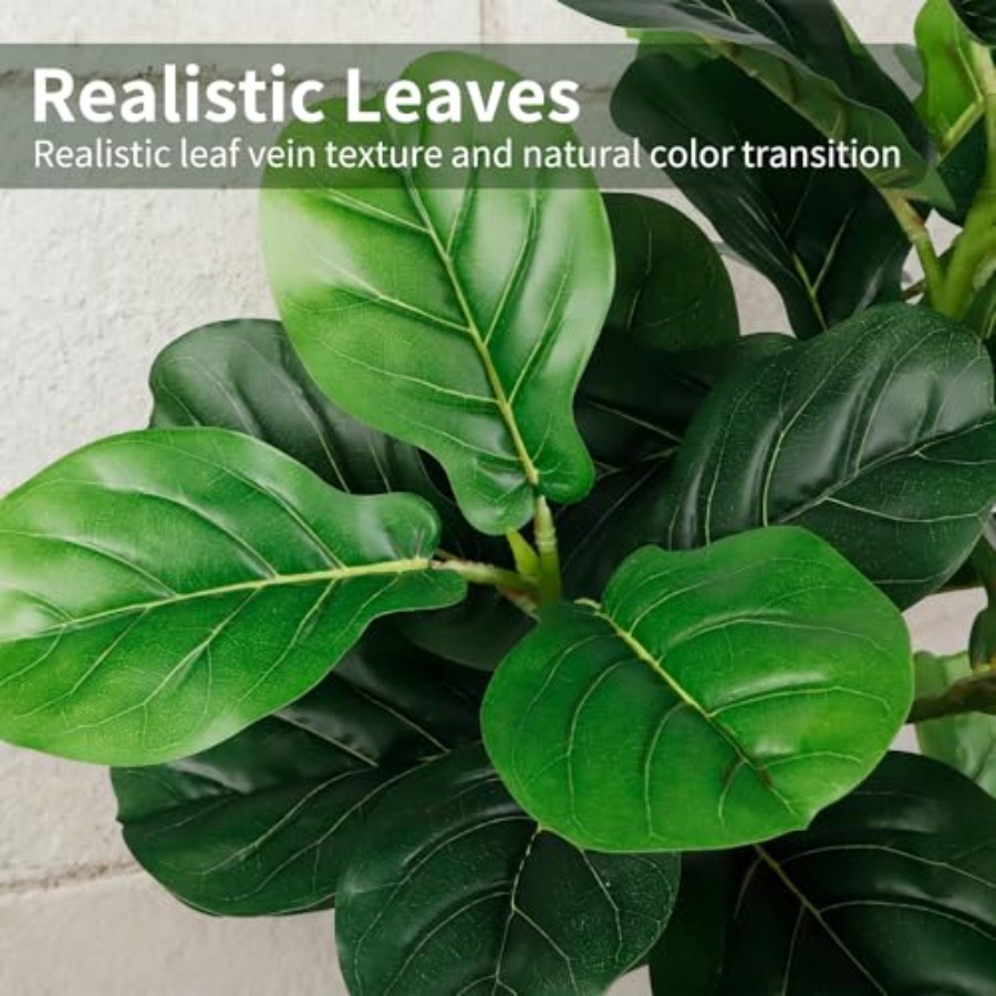 5Feet Artificial Fiddle Leaf F - Ficus Lyrata Tree review and price