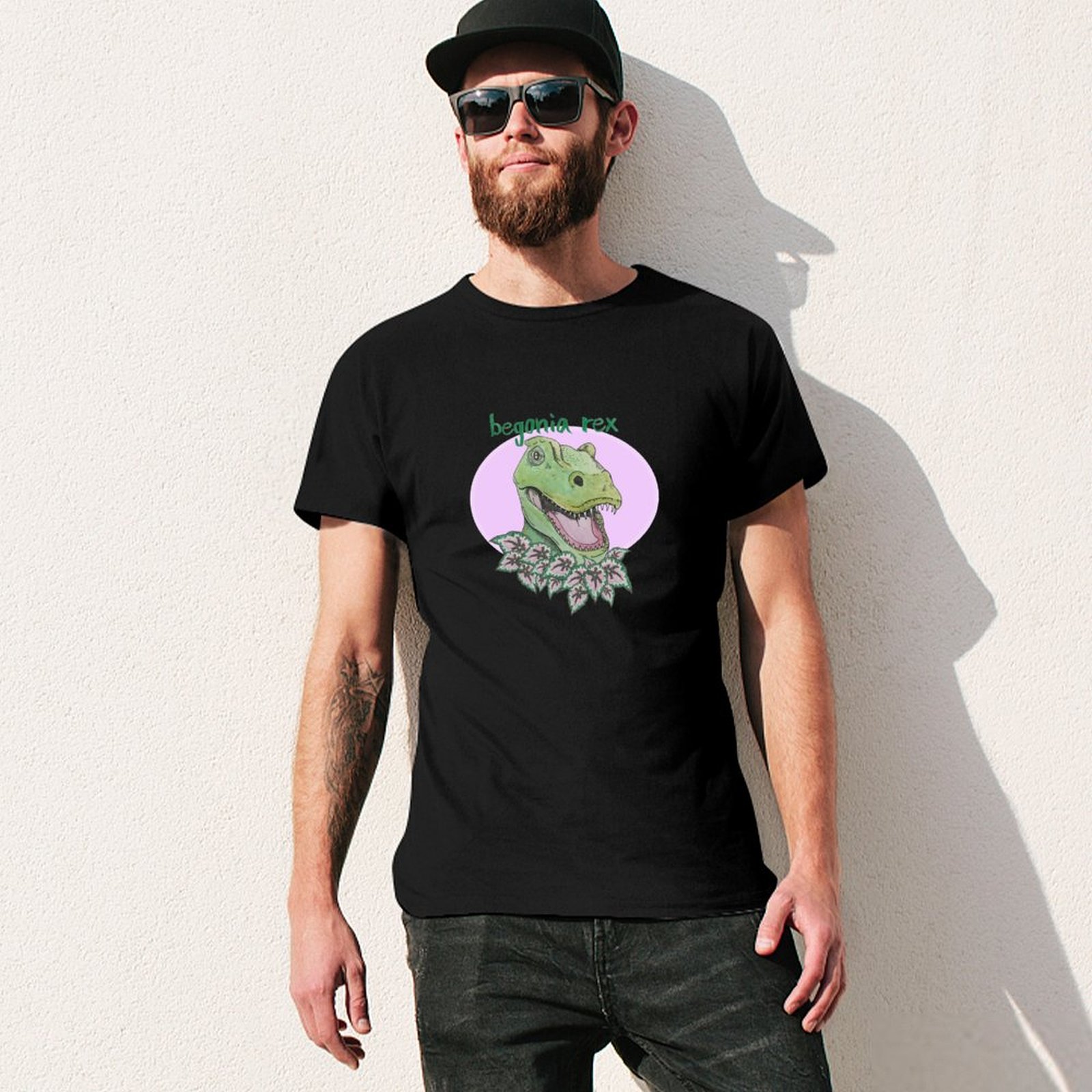 T rex begonia (pink) T-Shirt S - Begonia Rex review and price