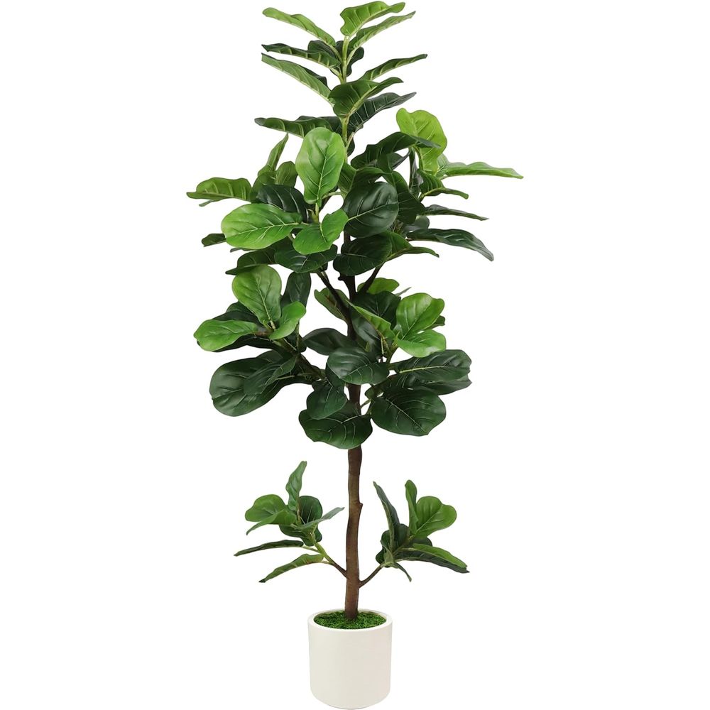 5-Foot Artificial Fiddle Leaf  - Ficus Lyrata Tree review and price