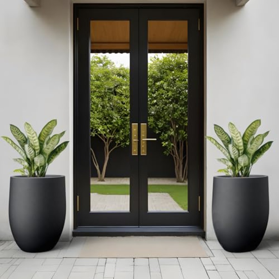 Tall Concrete Planter 21.7-Inc - Aloe Vera Pot review and price